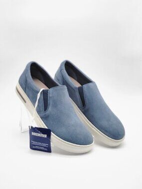 BIRKENSTOCK Oswego Slip On Shoes Suede blue Women's Size 8 medium NWOB